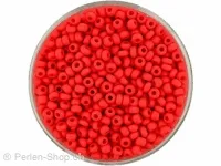 Rocailles, Farbe: rot matt, Grösse: 2.6mm, Menge: 17 gr.