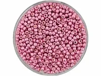 Toho Beads rocailles, Farbe: metallic rosa, Grösse: 2.2mm, Menge: 9 gr.