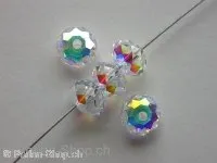 Swarovski Briolette Beads, 5040, crystal ab, 6mm, 5 Stk.