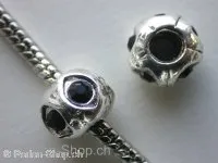 Troll-Beads Style, rondell mit 5 strasssteine, ±11x8mm, 1 Stk.