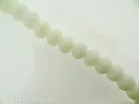 Briolette Perlen, Farbe: weiss, Grösse: 10x14mm, Menge: 6 Stk.