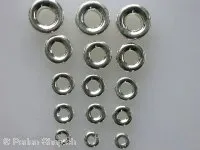Heishi Silber spacer, ±6x3mm, Heishi Silber 925, 3 Stk.