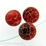 L agate rouge ronde, Couleur: rouge, Taille: 20 mm, Quantite: 3 piece