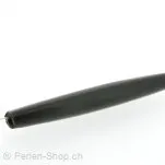Horn Röhre , Farbe: Schwarz, Grösse: ±80 mm, Menge: 2 Stk.