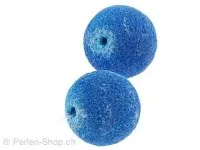 Limestone Kugel, Farbe: Blau, Grösse: ±18 mm, Menge: 5 Stk.