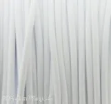 Kautschukbändel, Grösse 3mm, Farbe weiss, 1 Meter