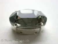 Sw. cabochon 4120, eingefasst, 18x13mm, black diamond, 1 Stk.