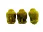 Preview: Buddha plastic, Color: brown, Size: ±28x20mm, Qty: 1 pc.