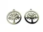 Preview: Stainless Steel Tree of Life, Color: Platinum, Size: ±19x2mm, Qty: 1 pc.