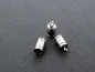 Preview: Stainless Steel Eye end part for ±4mm , Color: Platinum, Size: ±5x10mm, Qty: 2 pc.