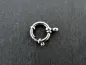 Preview: Stainless Steel Clasp round with Ring, Color: Size: ±16mm, Platinum, Qty: 1 pc.