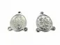 Preview: Stainless Steel Pendant Maria, Color: Platinum, Size: ±22x7mm, Qty: 1 pc.