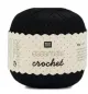 Preview: Rico Design Essentials Crochet, schwarz, 50g/280m