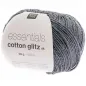 Preview: Rico Design Essentials Cotton Glitz Dk, olivgrau, 50g/120 m