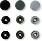Preview: Prym Love Druckknopf Color Snaps, grau, Grösse: 12.4 mm, Karte 30 Stk.