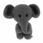 Preview: Hoooked Crochet Set Elephant Eco Barbante Lava, Color: Gray, Quantity: 1 piece.