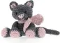 Preview: Hoooked Crochet Set Kitten Kyra Eco Barbante, Color: anthracite, Quantity: 1 piece.