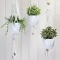 Preview: Hoooked Zpagetti Macramé Hanging Basket Cotton White, Color: white, Quantity: 1 piece.
