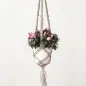 Preview: Hoooked Macrame Set Jute Hanging Basket, Color: taupe, Quantity: 1 piece.