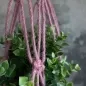 Preview: Hoooked Macrame Set Jute Hanging Basket, Color: rose, Quantity: 1 piece.