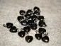 Preview: Black Stone Pendentif coeur, pierre semi-précieuse, Couleur: noir, Taille: ±16mm, Quantité : 1 pièce.