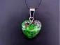 Preview: Ruby Zoisite Heart Pendant, Semi-Precious Stone, Color: multi, Size: ±16mm, Qty: 1 pc