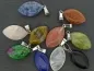 Mobile Preview: Unakite Heart Pendant, Semi-Precious Stone, Color: green, Size: ±23x14mm, Qty: 1 pc