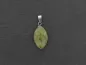 Mobile Preview: Unakite Heart Pendant, Semi-Precious Stone, Color: green, Size: ±23x14mm, Qty: 1 pc