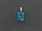 Preview: Turquoise Pendant, Semi-Precious Stone, Color: Turquoise, Size: ±20x15mm, Qty: 1 pc