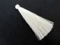 Preview: Silk Tassels, Color: white, Size: ±8cm, Qty:1 pc.