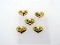 Mobile Preview: Charm Heart with mom, Color: gold, Size: ±7x9mm, Qty: 1 pc.