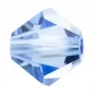 Preview: Preciosa Bicone, Farbe: Light Sapphire, Grösse: 4mm, Menge: ±100 Stk.