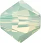 Preview: Preciosa Bicone, Farbe: Chrysolite Opal, Grösse: 4mm, Menge: ±100 Stk.