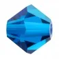 Preview: Preciosa Bicone, Farbe: Capri Blue 60310, Grösse: 3mm, Menge: ±100 Stk.