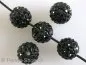 Preview: Shambala Beads, schwarz, 10mm, 1 Stk.