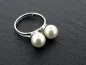 Preview: Fingerring f pearls adjustable, Color: Silver 925, Size: --, Qty: 1 pc.