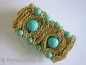 Preview: Bracelt with howlite beads, turquoise, 1 pc.