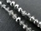 Preview: Briolette Perlen, Farbe: grau irisierend, Grösse: ±6x8mm, Menge: 15 Stk.