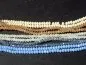 Preview: Briolette Beads, Coleur: blanc irisierend, Taille: ±2x3mm, Quantite: 50 piece