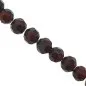 Preview: Facet-Polished Glassbeads round, Size: 4mm, Color: red, Qty: ±100 pc.