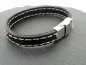 Preview: Leather Cord from coil, Color: black, Size: ±10x3mm, Qty: 10cm