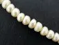 Preview: perles d'eau douce, Couleur: blanc, Taille: ±9-10mm, Quantite: chaîne ±38cm, (±57 piece)