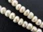 Preview: perles d'eau douce, Couleur: blanc, Taille: ±9-10mm, Quantite: chaîne ±38cm, (±57 piece)