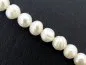 Preview: perles d'eau douce, Couleur: blanc, Taille: ±9-10mm, Quantite: chaîne ±38cm, (±39 piece)