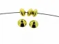 Preview: Silver Bead, Color: SILVER 925 gold plated, Size: ±7x4mm, Qty: 2 pc.