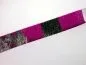 Preview: Leather Cord, pink/silver, ±10x2mm, ±125cm
