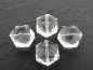Preview: Crystal hexagon, ±13x11x7mm, crystal, 3 pc.