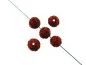 Preview: Cinnabar Bead, Color: red, Size: ±8mm, Qty: 5pc.