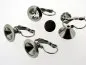 Preview: Stainless Steel Earclips f swarovski xilion 1028 ss39, Color: Platinum,Qty: 2 pc.
