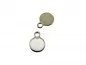 Preview: Stainless Steel Pendant, Color: Platinum, Size: ±11x8mm, Qty: 1 pc.